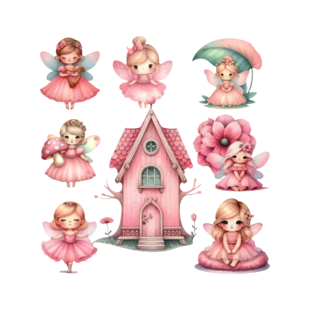 تصویر پک برچسب اتویی فرشته