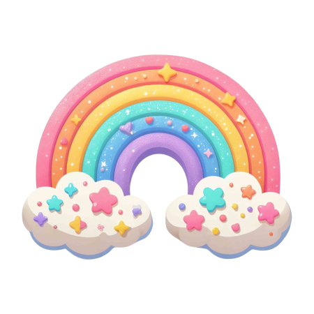 برچسب اتویی رنگین کمان