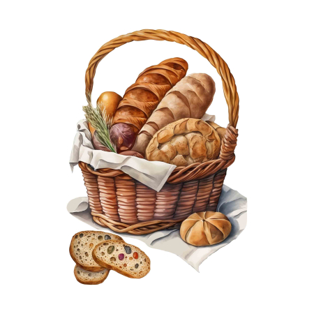 تصویر برچسب اتویی سبد نان