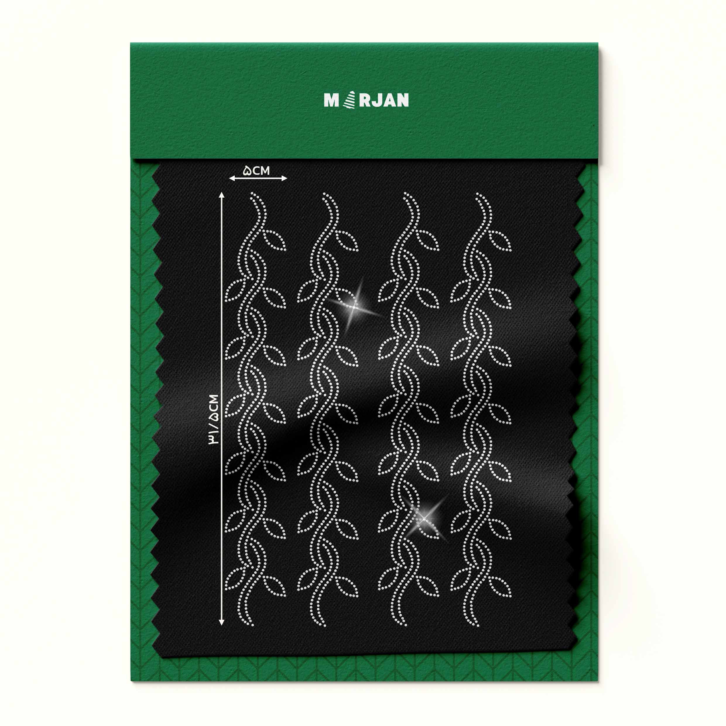 تصویر نگین حرارتی  موج و برگ نقره‌ای