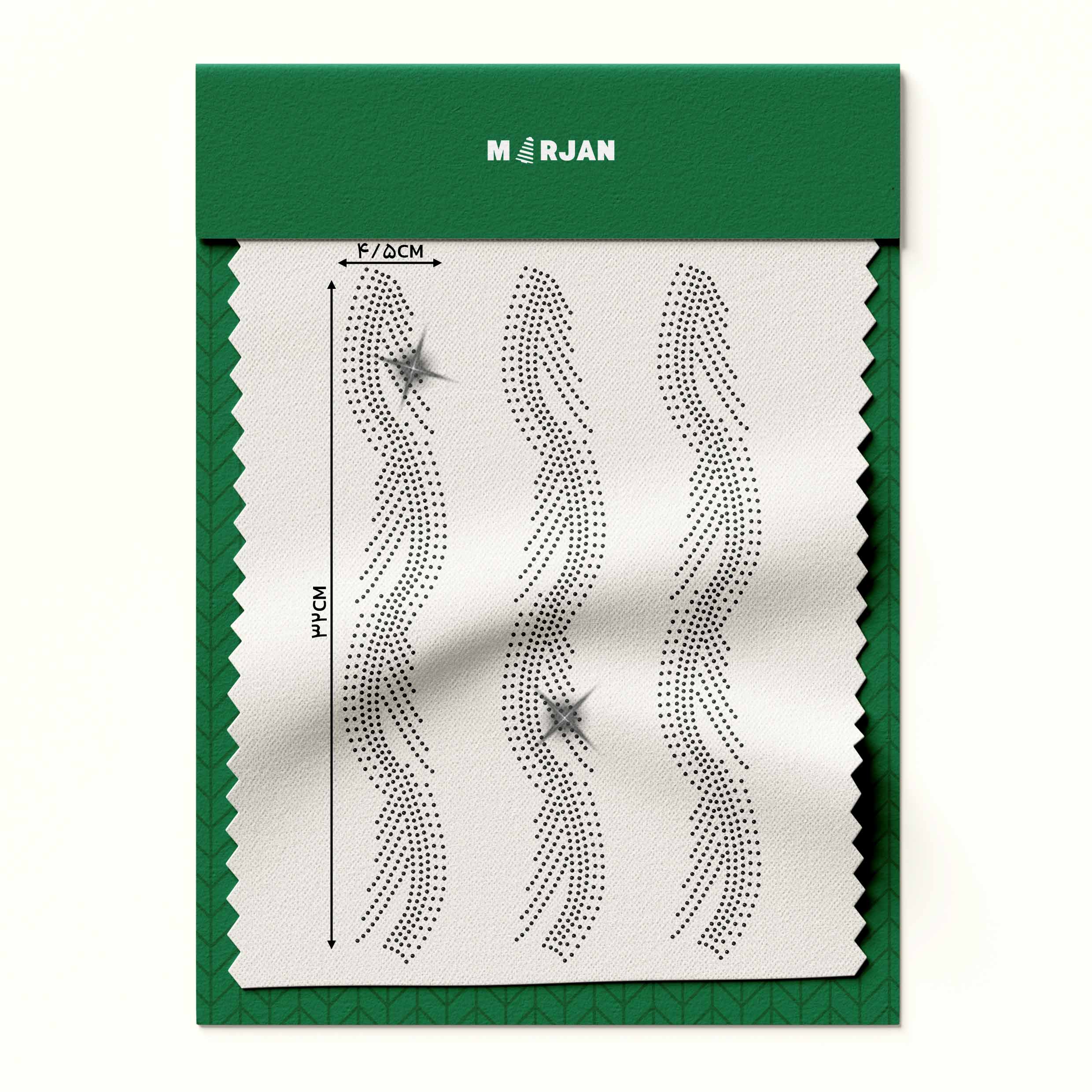 نگین حرارتی  پیچ و گندم مشکی