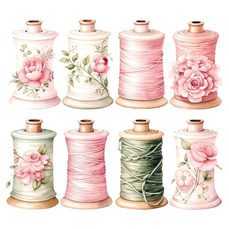 تصویر پک برچسب اتویی نخ