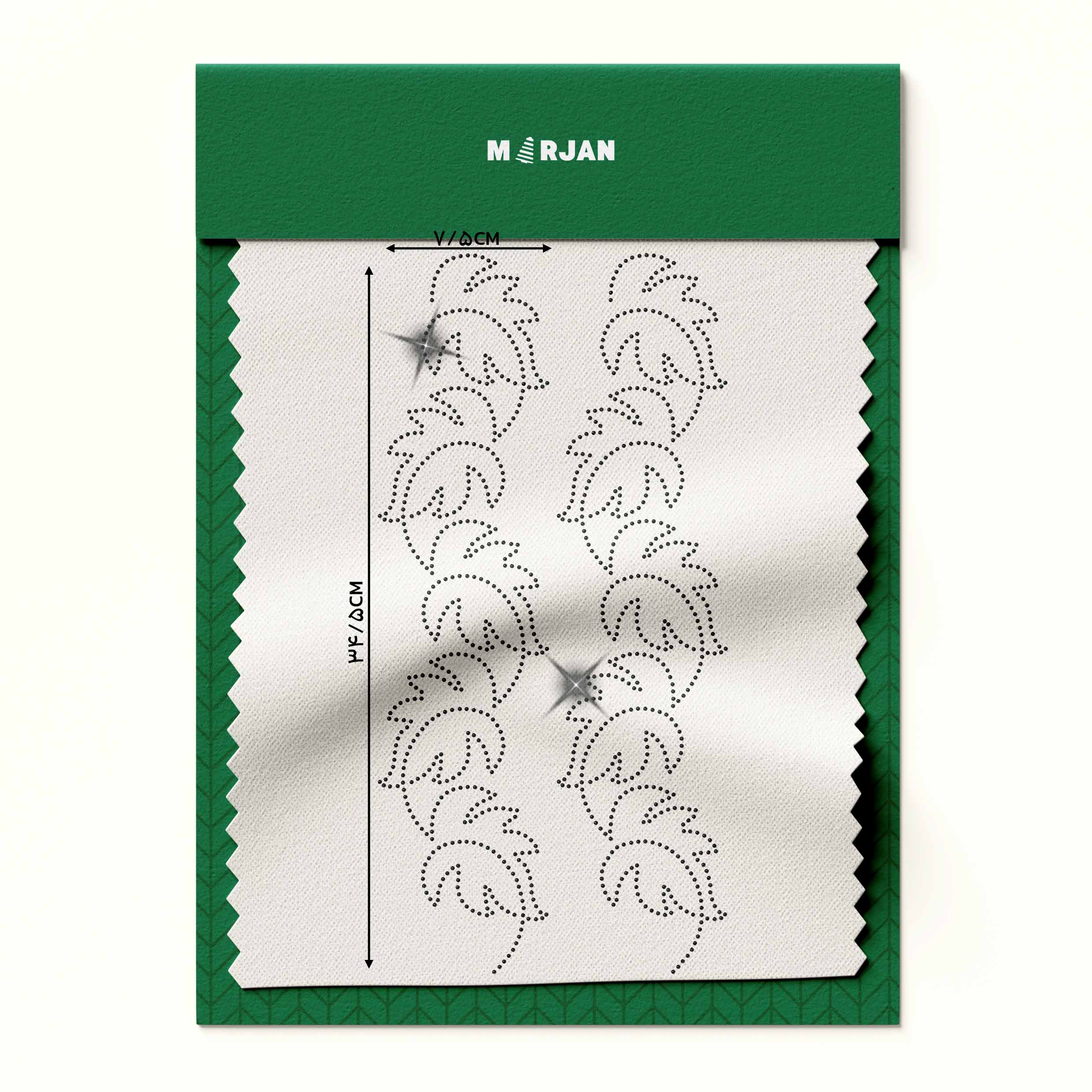 تصویر نگین حرارتی  برگ انجیری مشکی