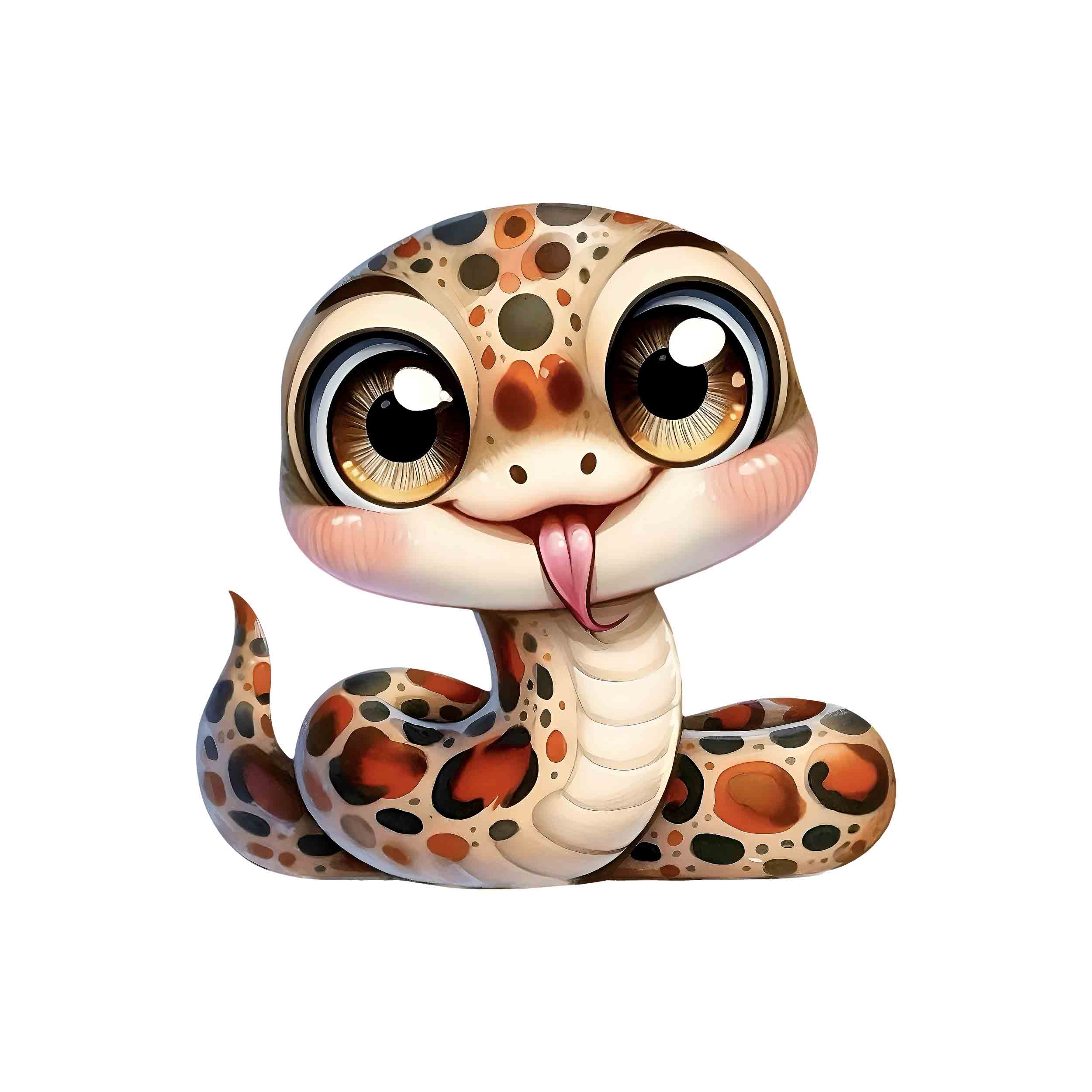 تصویر برچسب اتویی بچه مار