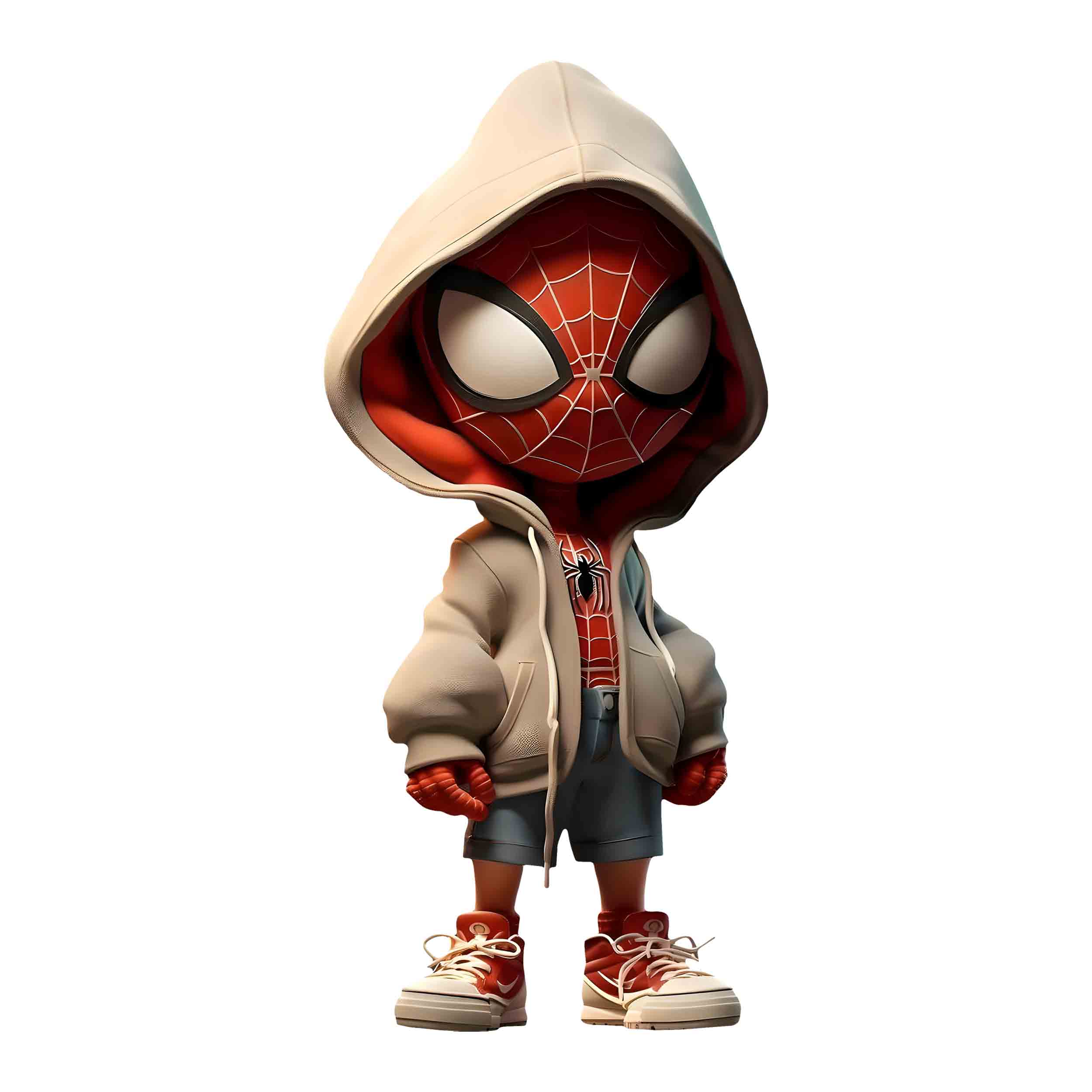 تصویر برچسب اتویی مردعنکبوتی