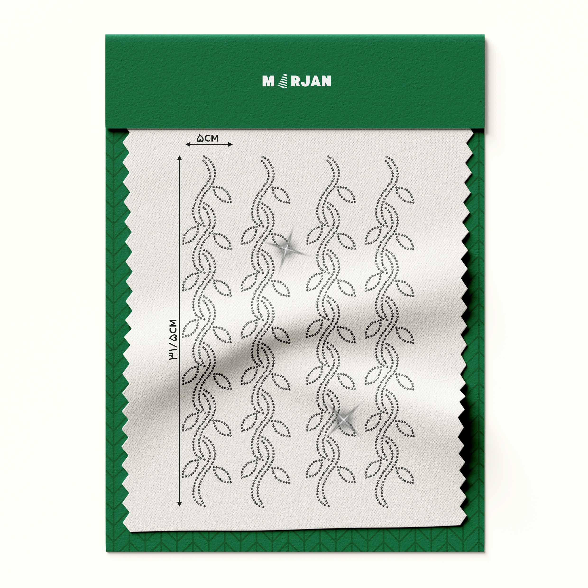 تصویر نگین حرارتی  موج و برگ دودی