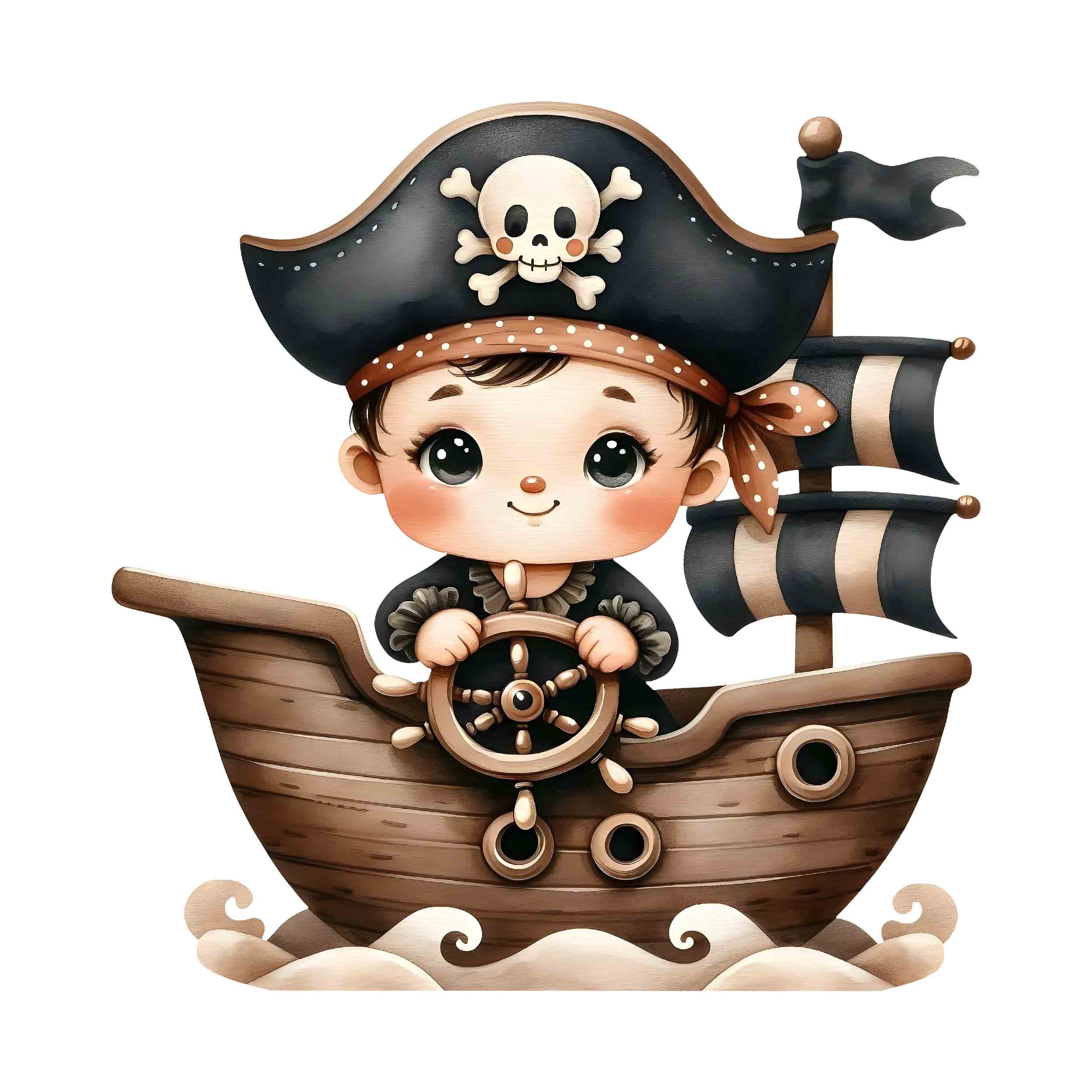 تصویر برچسب اتویی دزد دریایی