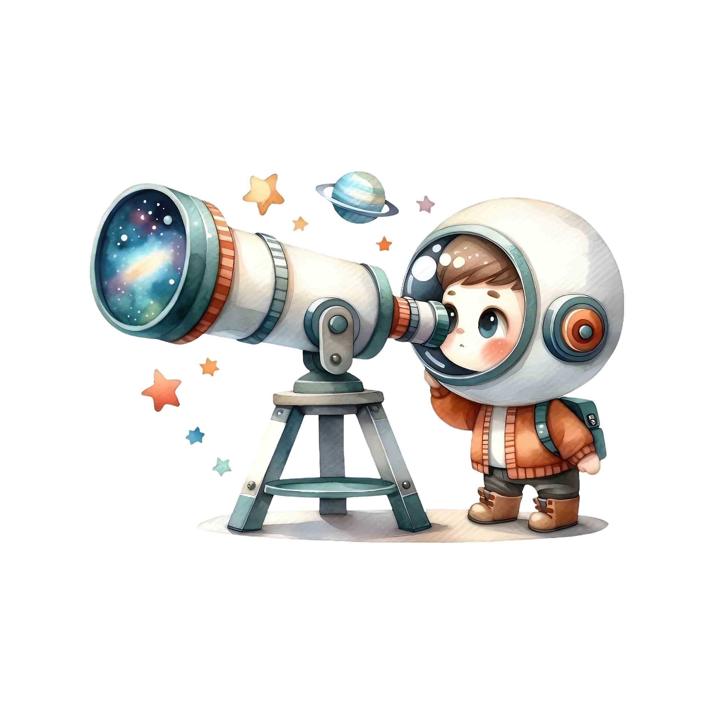 تصویر برچسب اتویی فضانورد