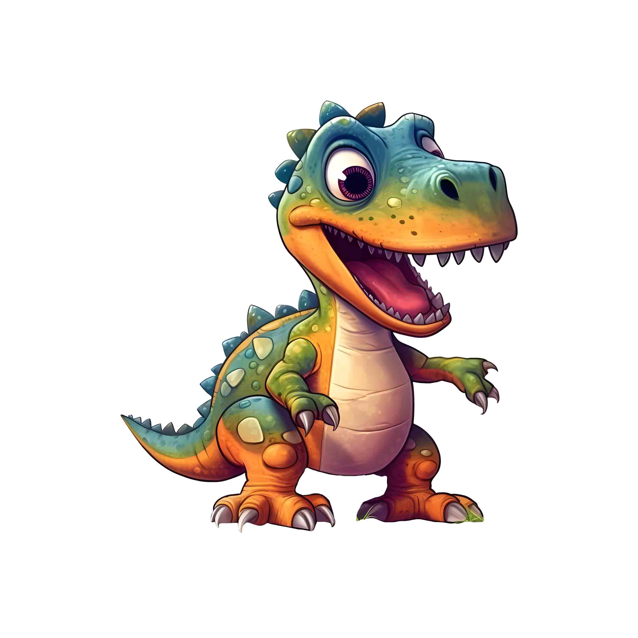 تصویر برچسب اتویی دایناسور