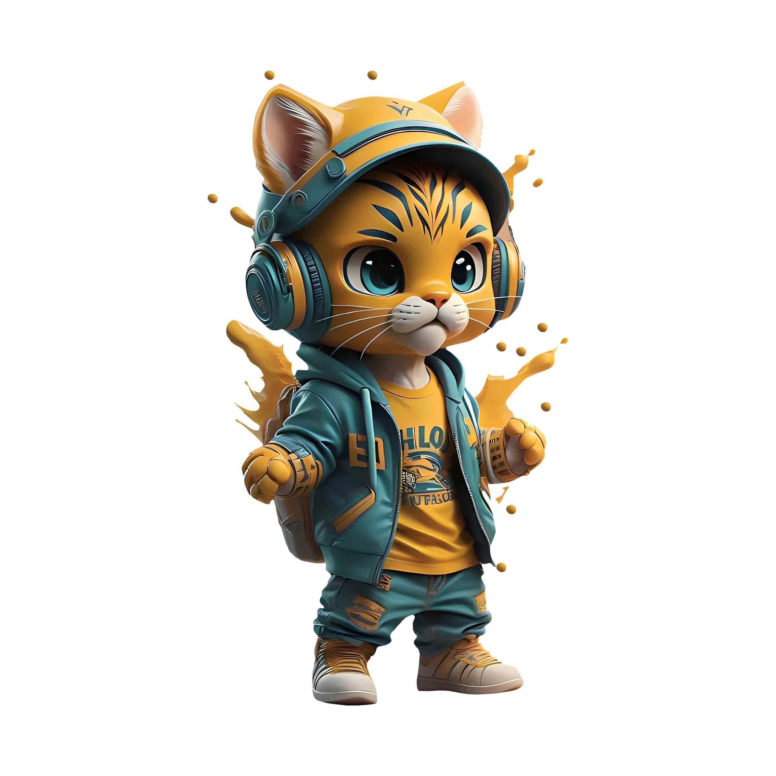 برچسب اتویی گربه