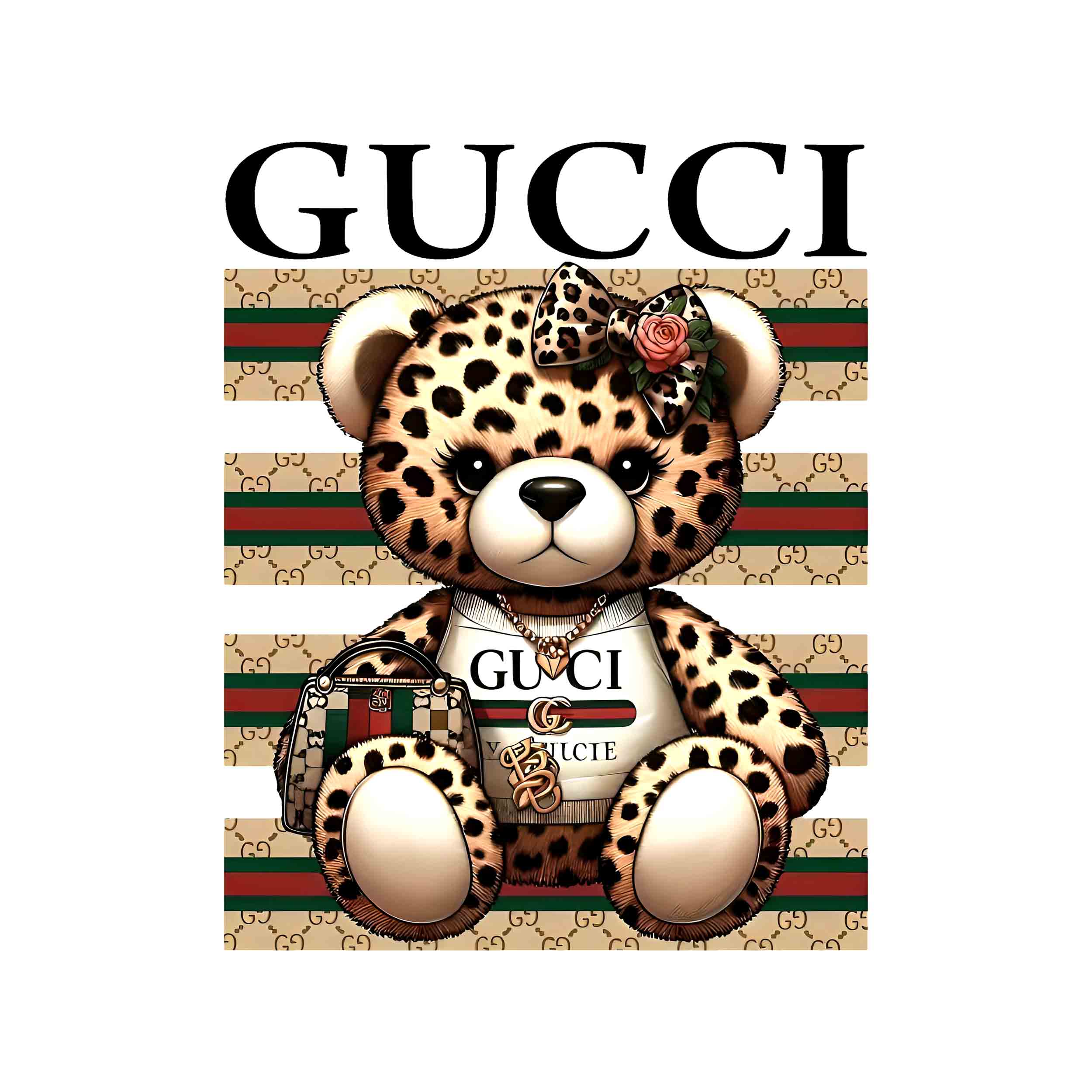 تصویر برچسب اتویی خرس