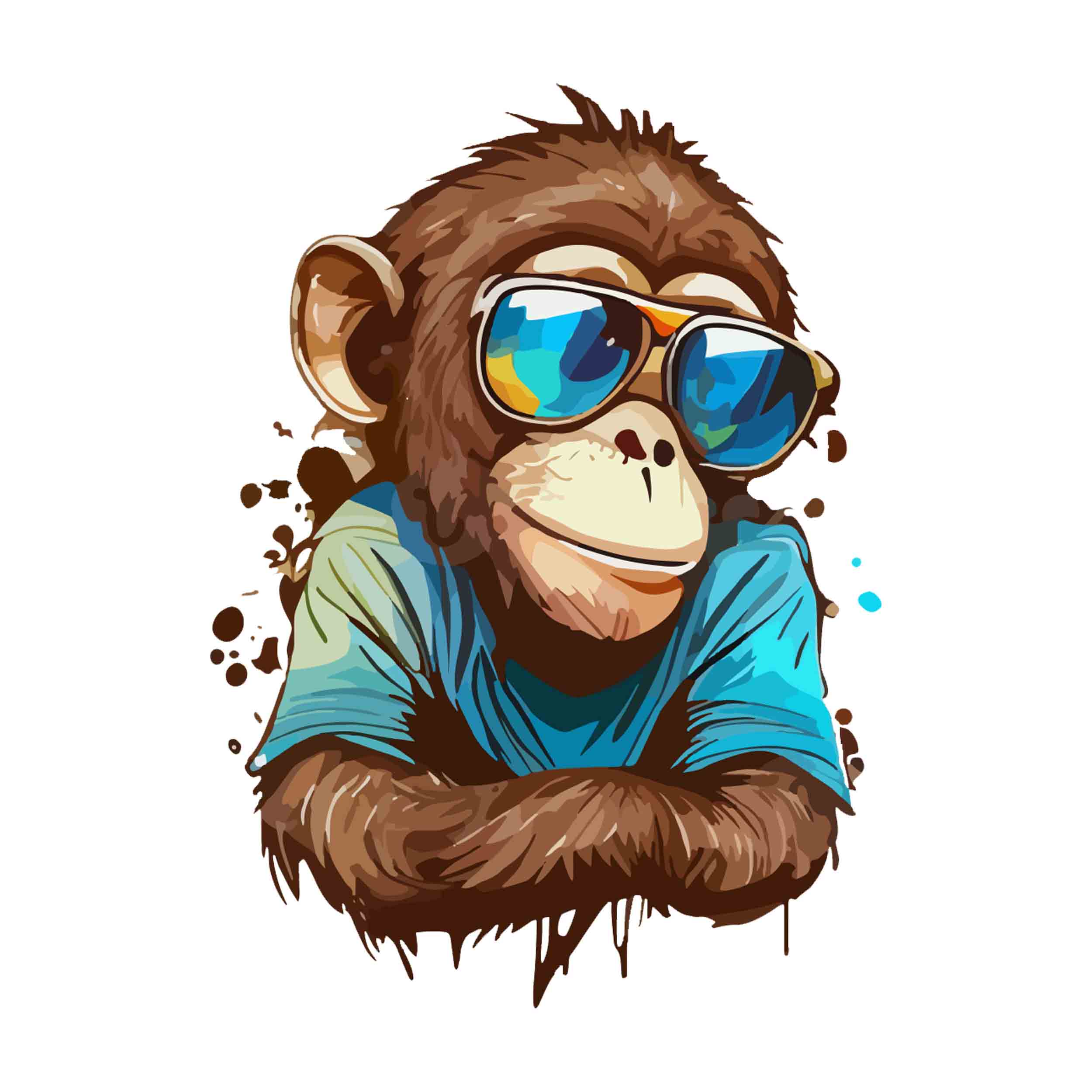 برچسب اتویی میمون