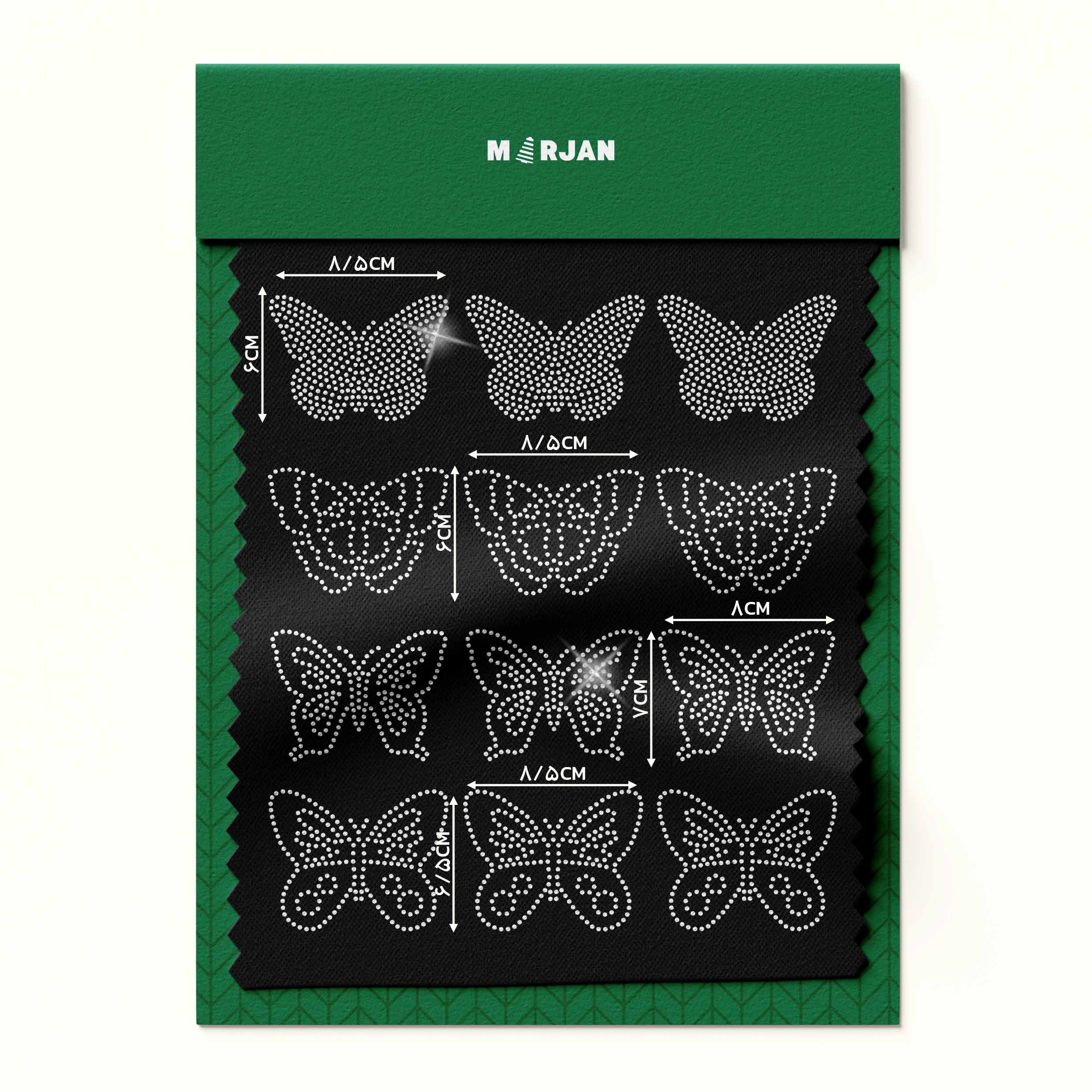 تصویر پک نگین حرارتی  پروانه نقره‌ای