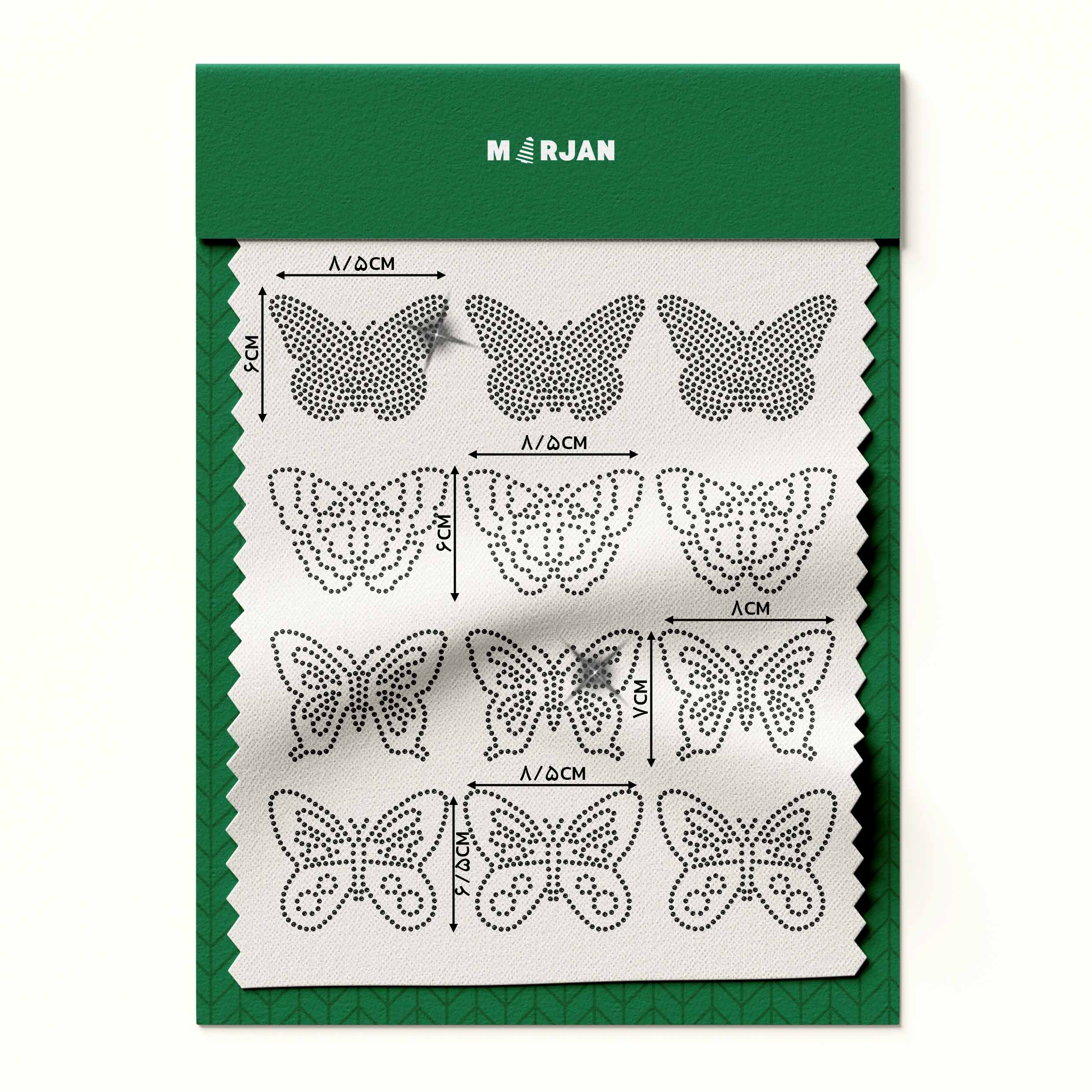 تصویر پک نگین حرارتی  پروانه مشکی