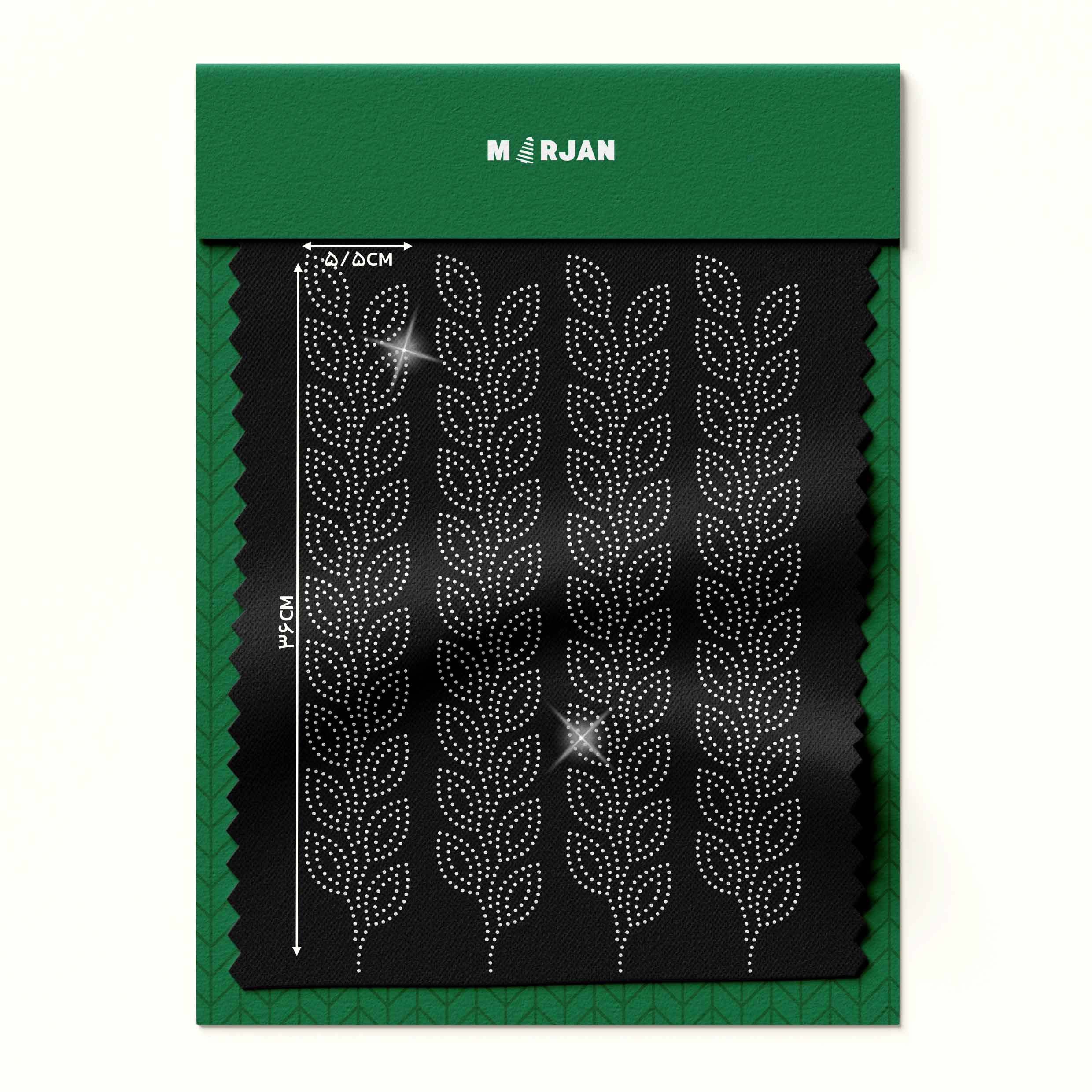 نگین حرارتی  برگ نقره‌ای