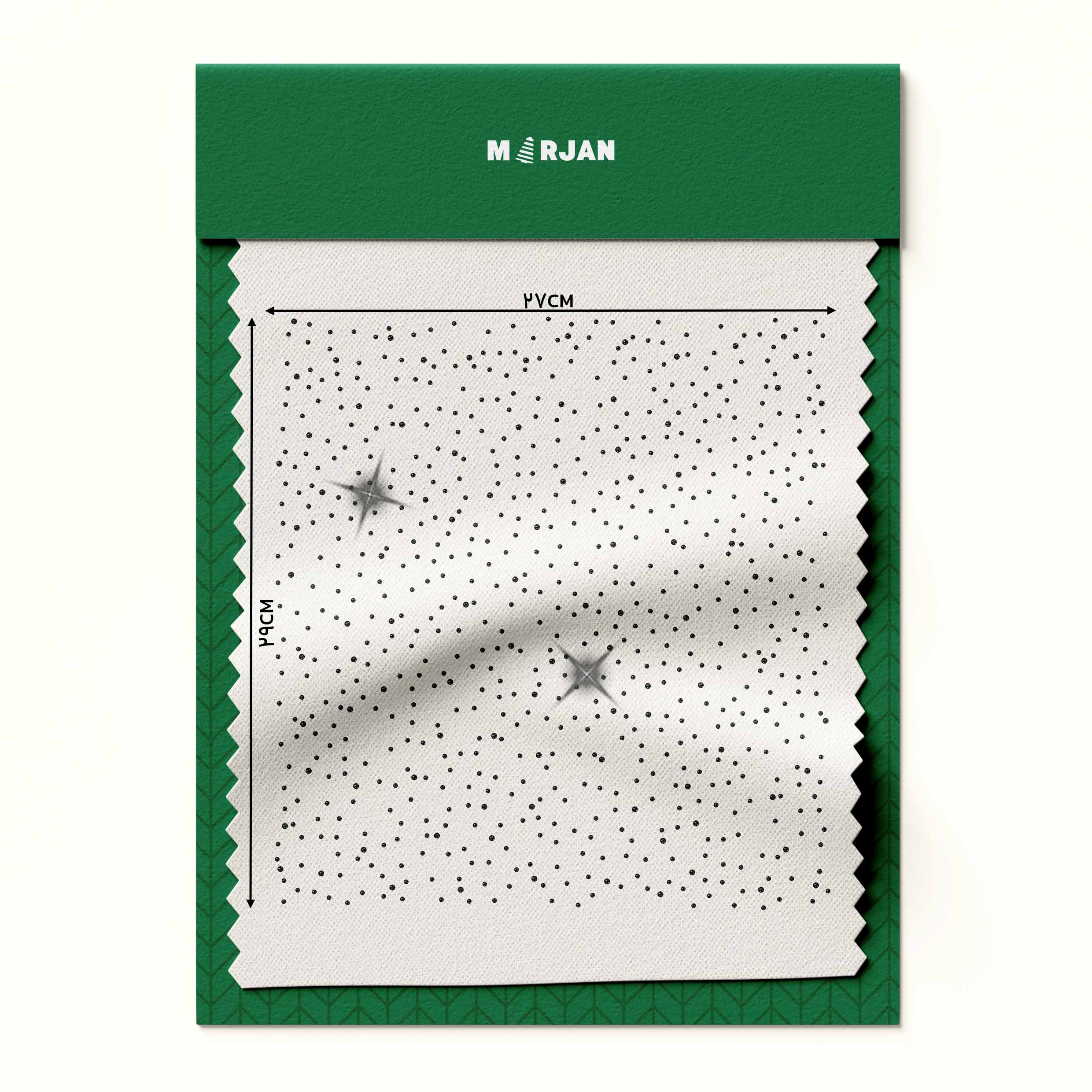 تصویر نگین حرارتی  بارانی مشکی