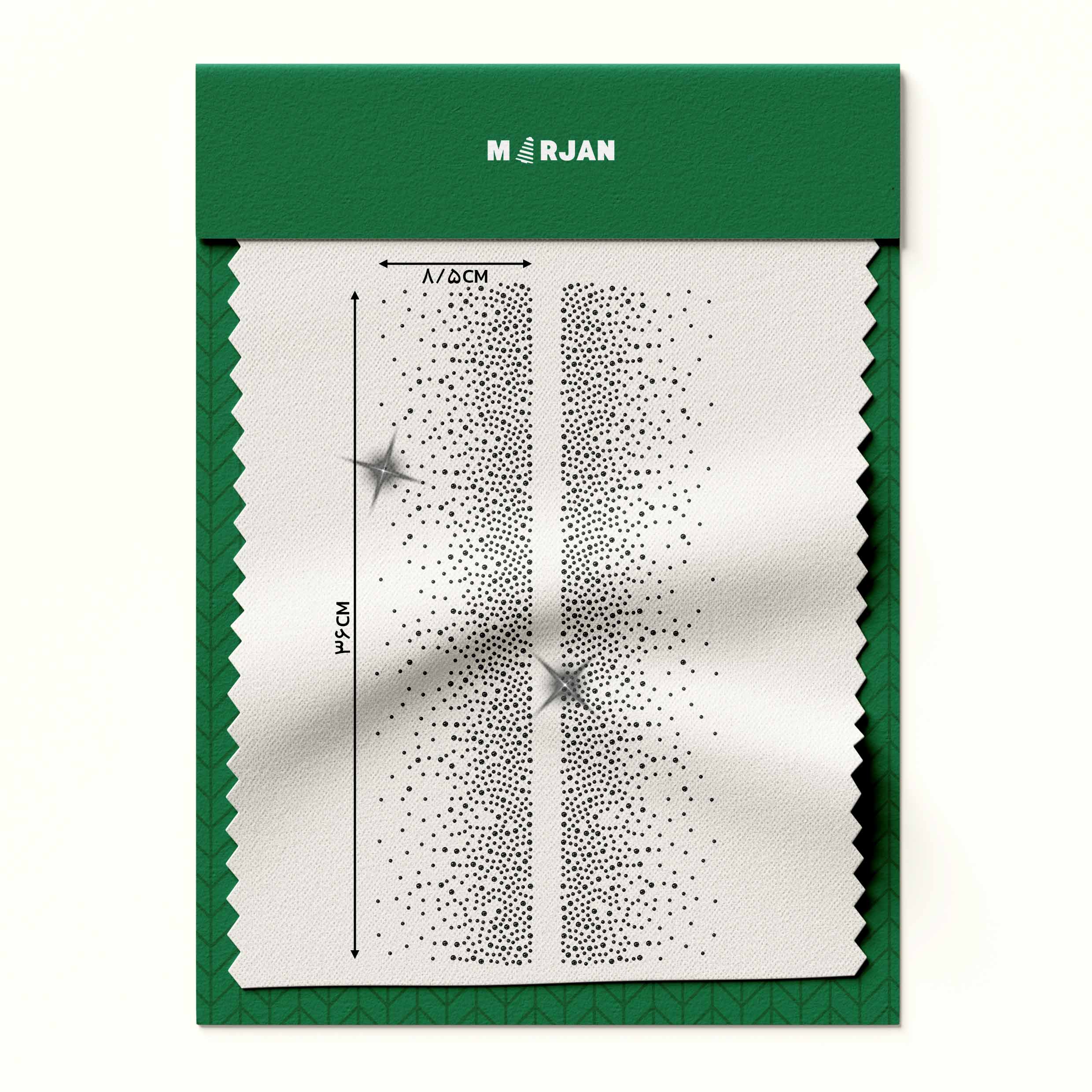 نگین حرارتی  حاشیه مشکی