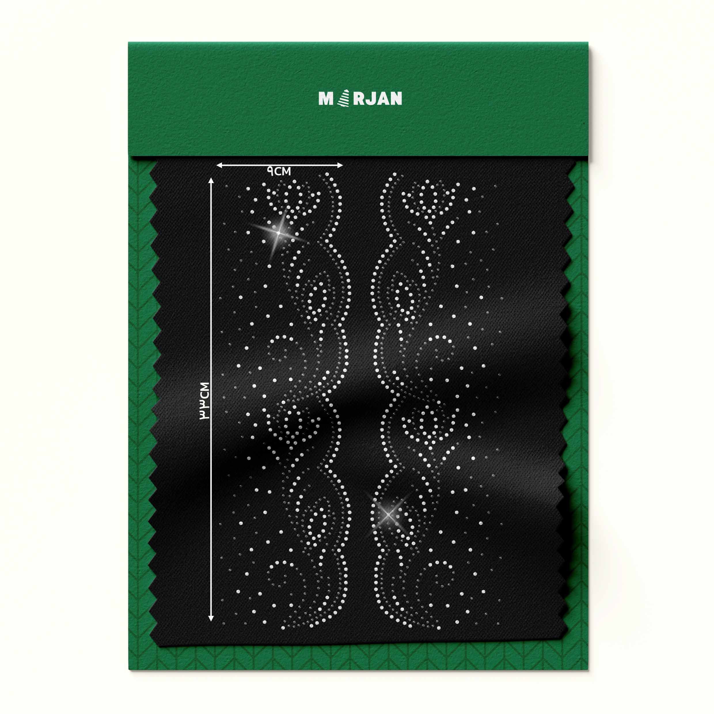 تصویر نگین حرارتی  یقه گل شقایق دودی نقره‌ای