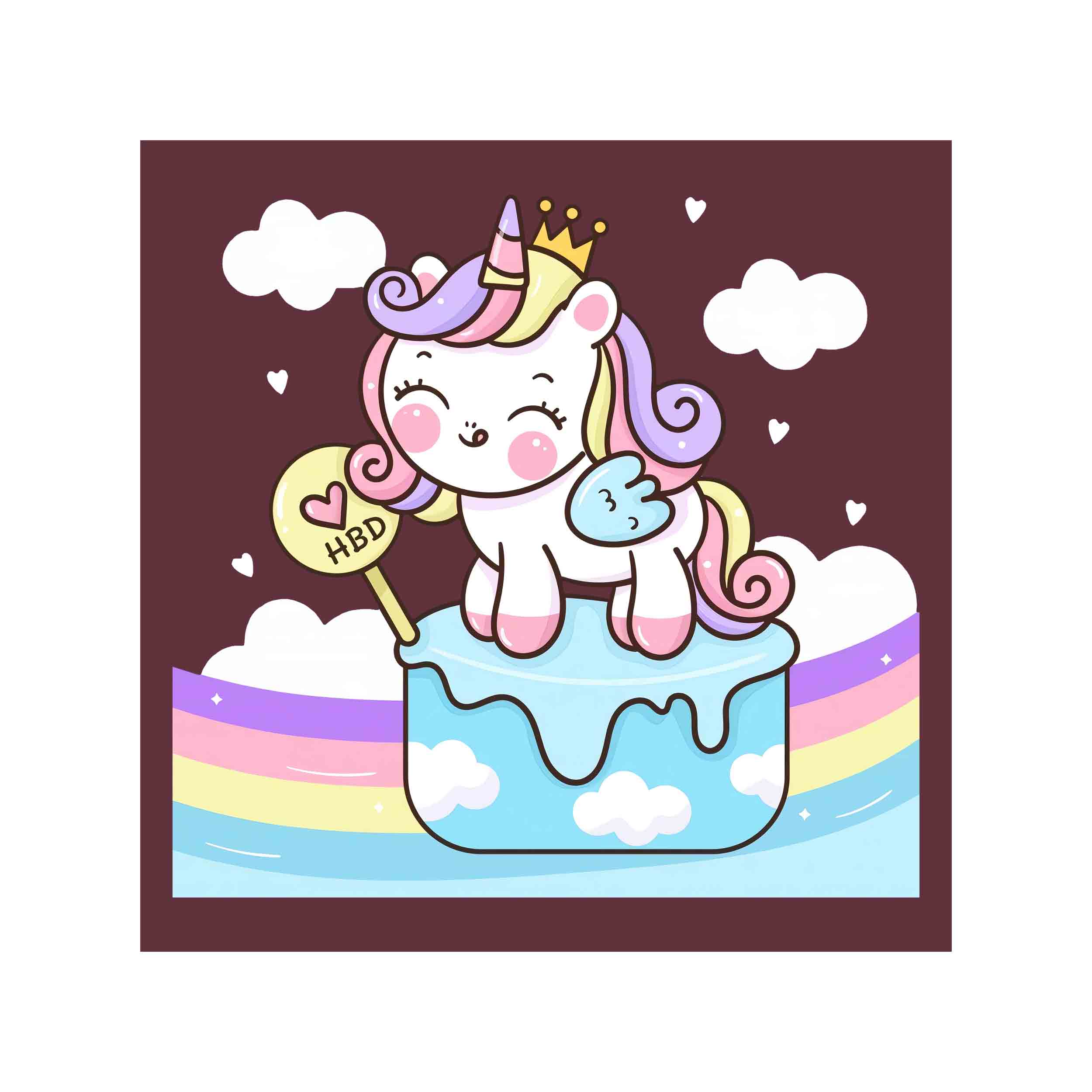 برچسب اتویی تک شاخ