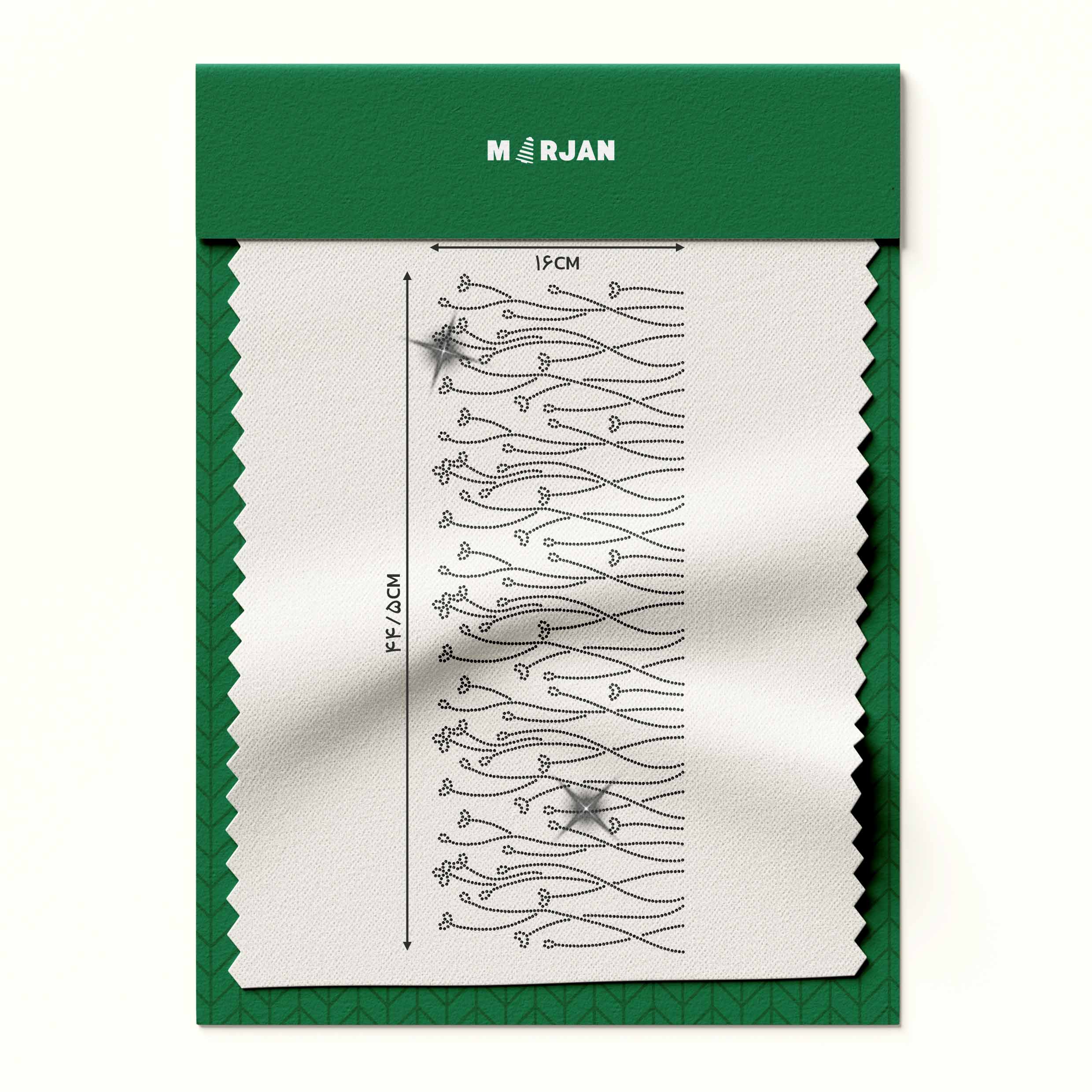تصویر نگین حرارتی  طرح گل مشکی