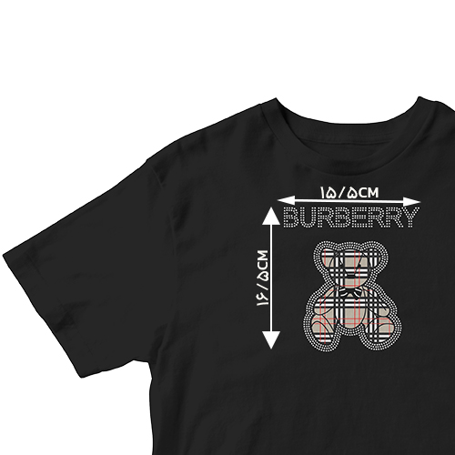 ترکیب برچسب و نگین اتویی مدل خرس