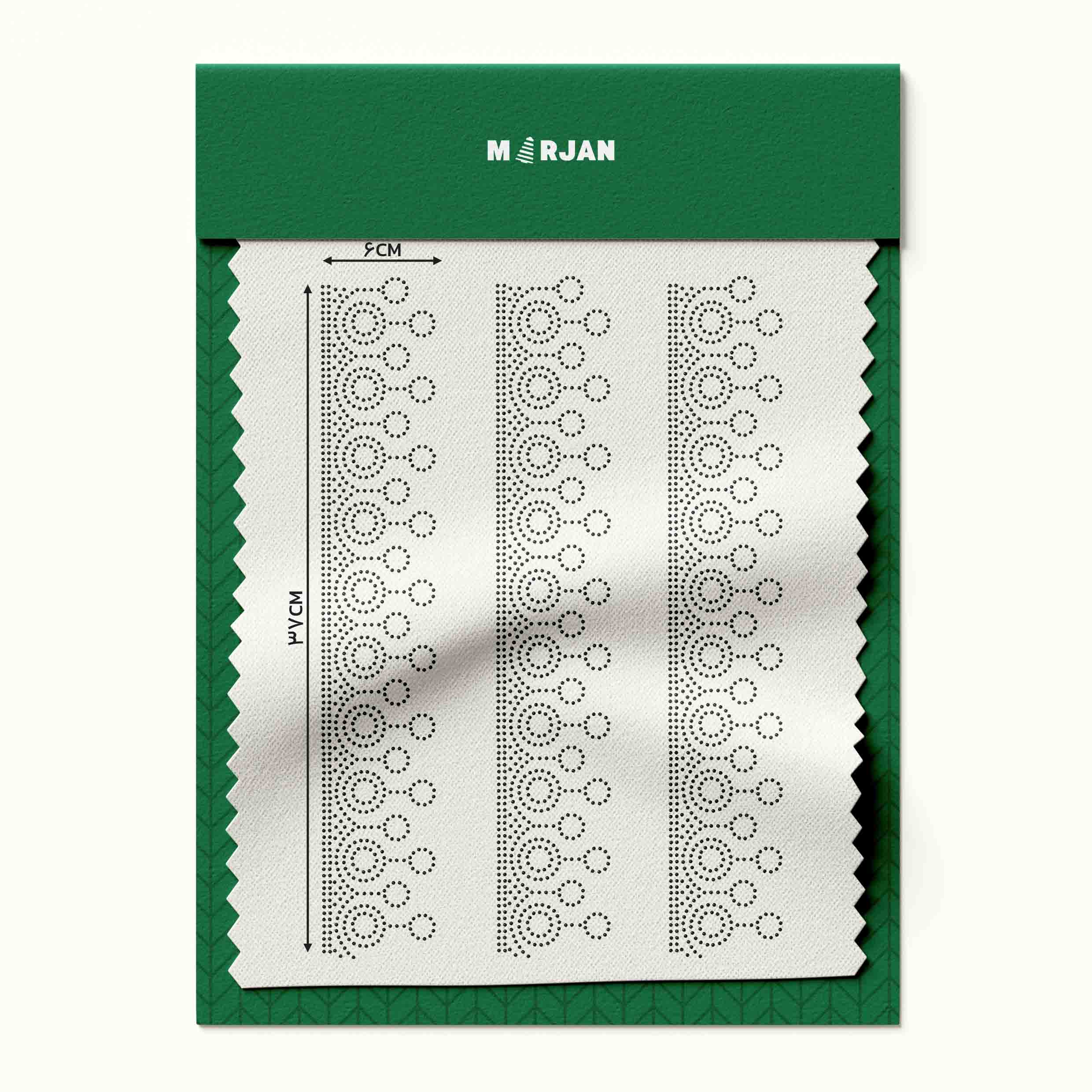 نگین حرارتی دایره آویز مشکی