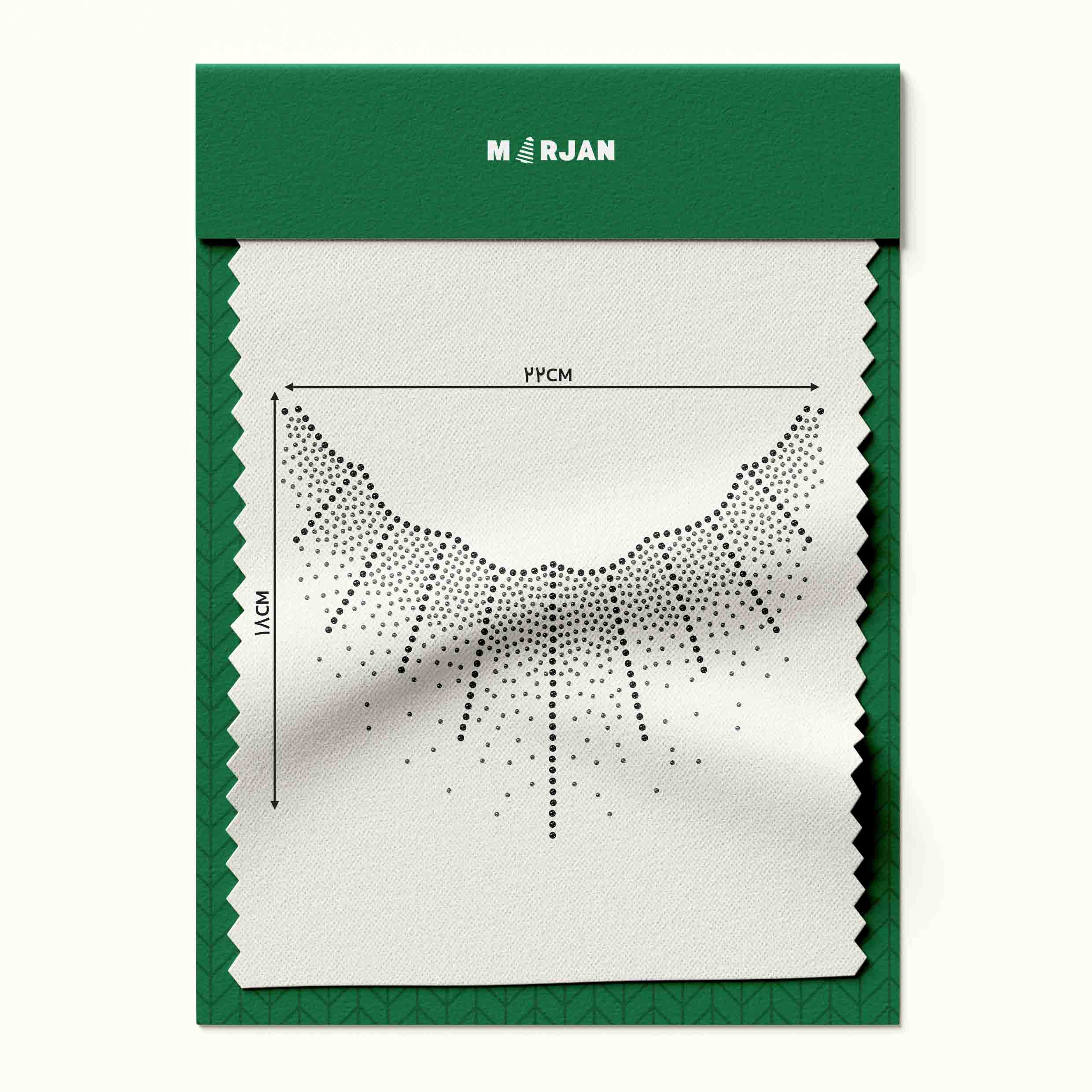 تصویر نگین حرارتی یقه خطی