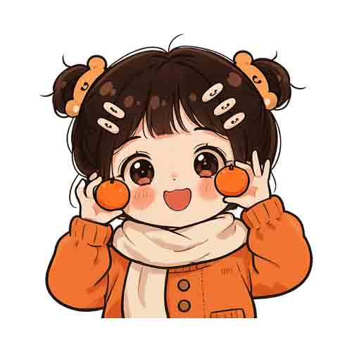 تصویر برچسب اتویی دختر