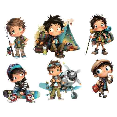 پک برچسب اتویی کمپ