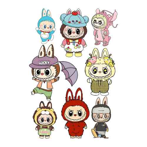 تصویر پک برچسب اتویی لبوبو