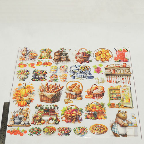 تصویر برچسب اتویی نیم متری مدل سبد نان