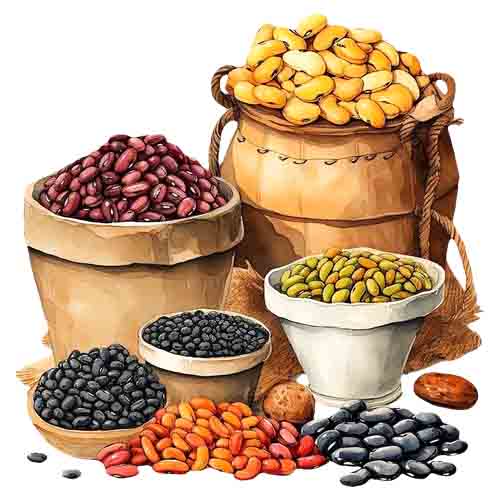 تصویر برچسب اتویی حبوبات