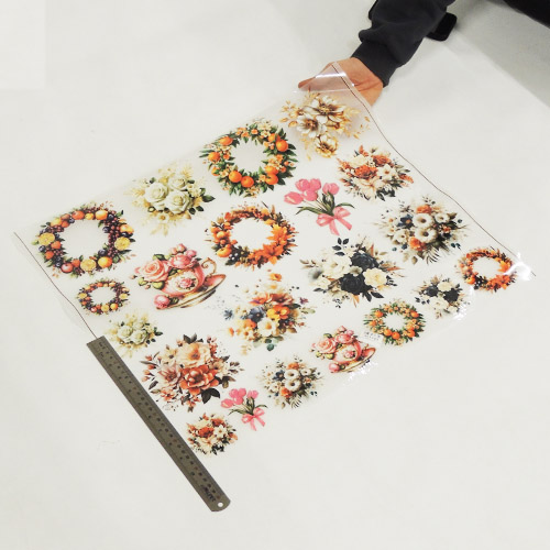 برچسب اتویی نیم متری گل