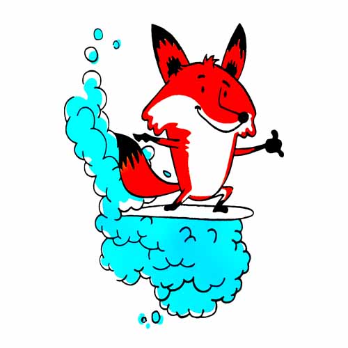 چاپی برچسب اتویی روباه بازیگوش خرید و قیمت