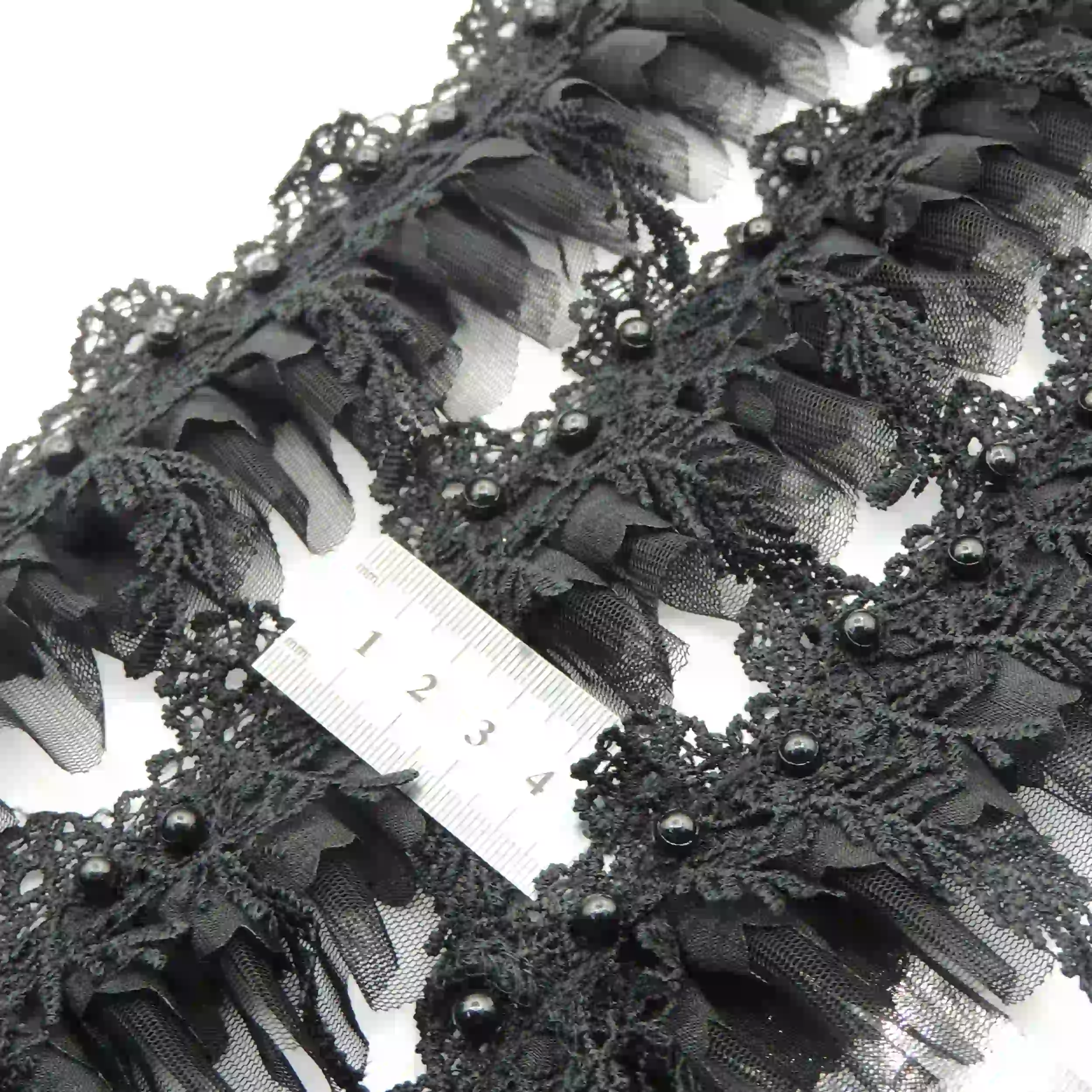 صورتی تور پلیسه گیپور آویز خرید و قیمت رنگ2