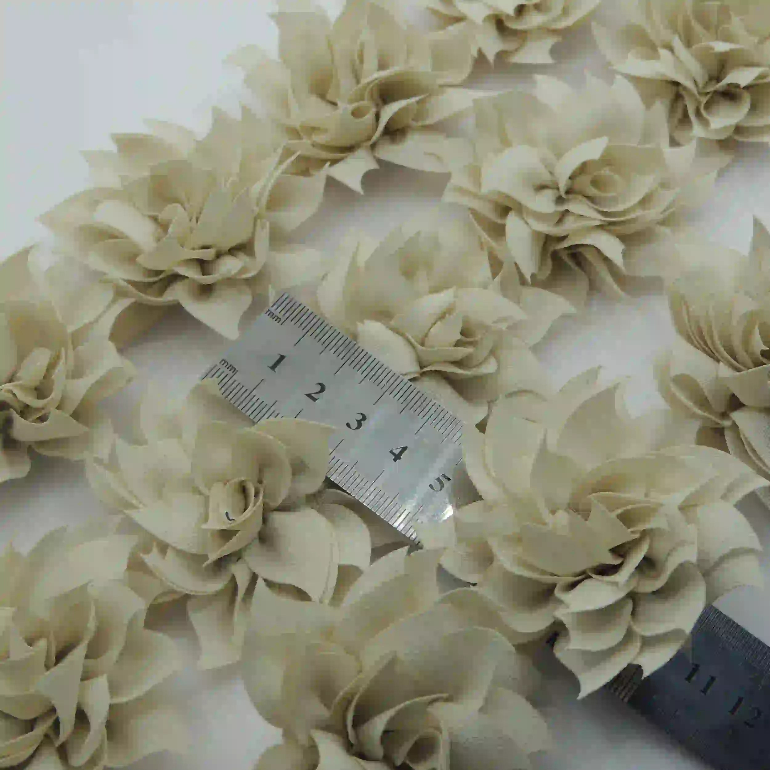 سفید نوار گل متری تزئینی لباس خرید و قیمت رنگ3