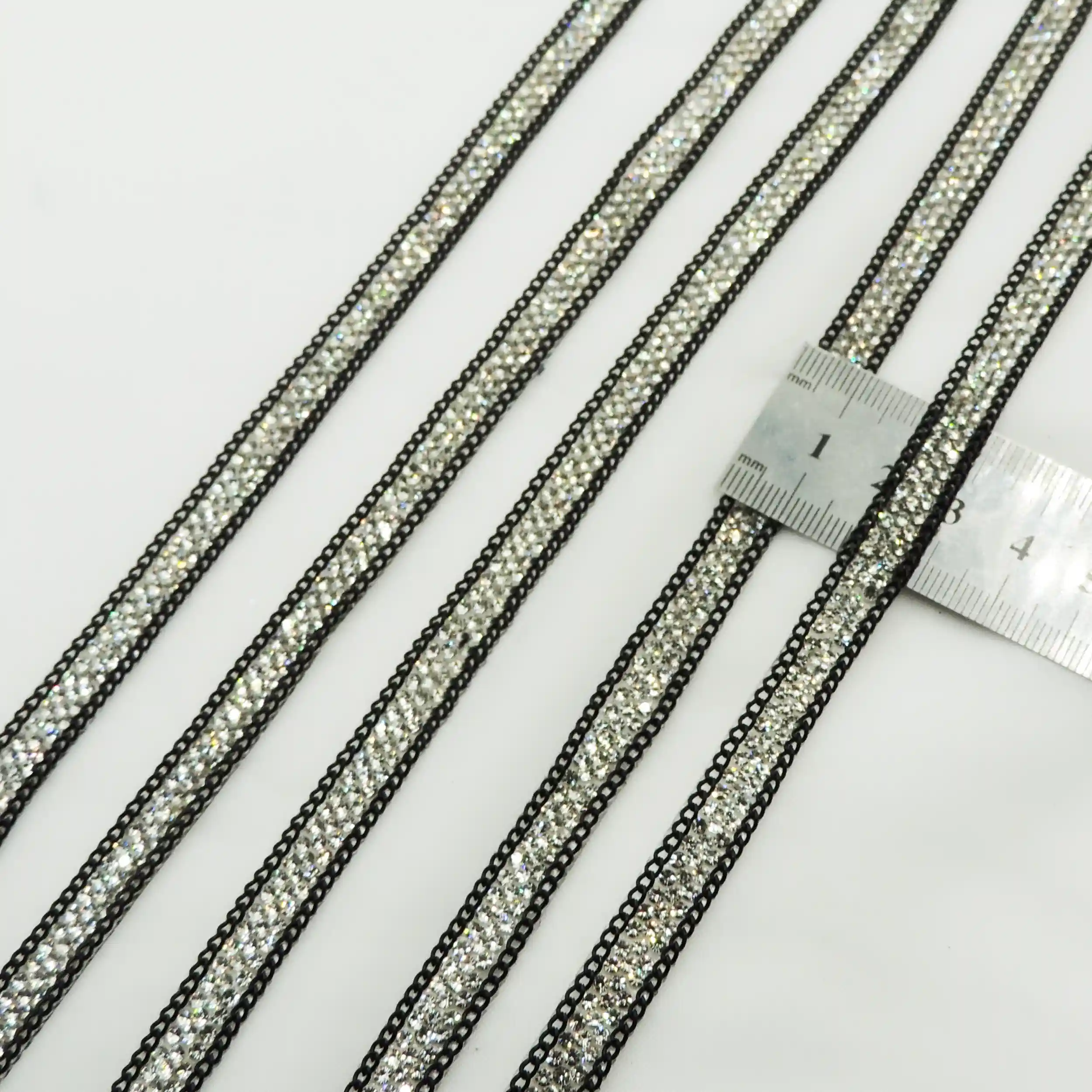 طلایی نوار لواشکی نگین و زنجیر خرید و قیمت رنگ3