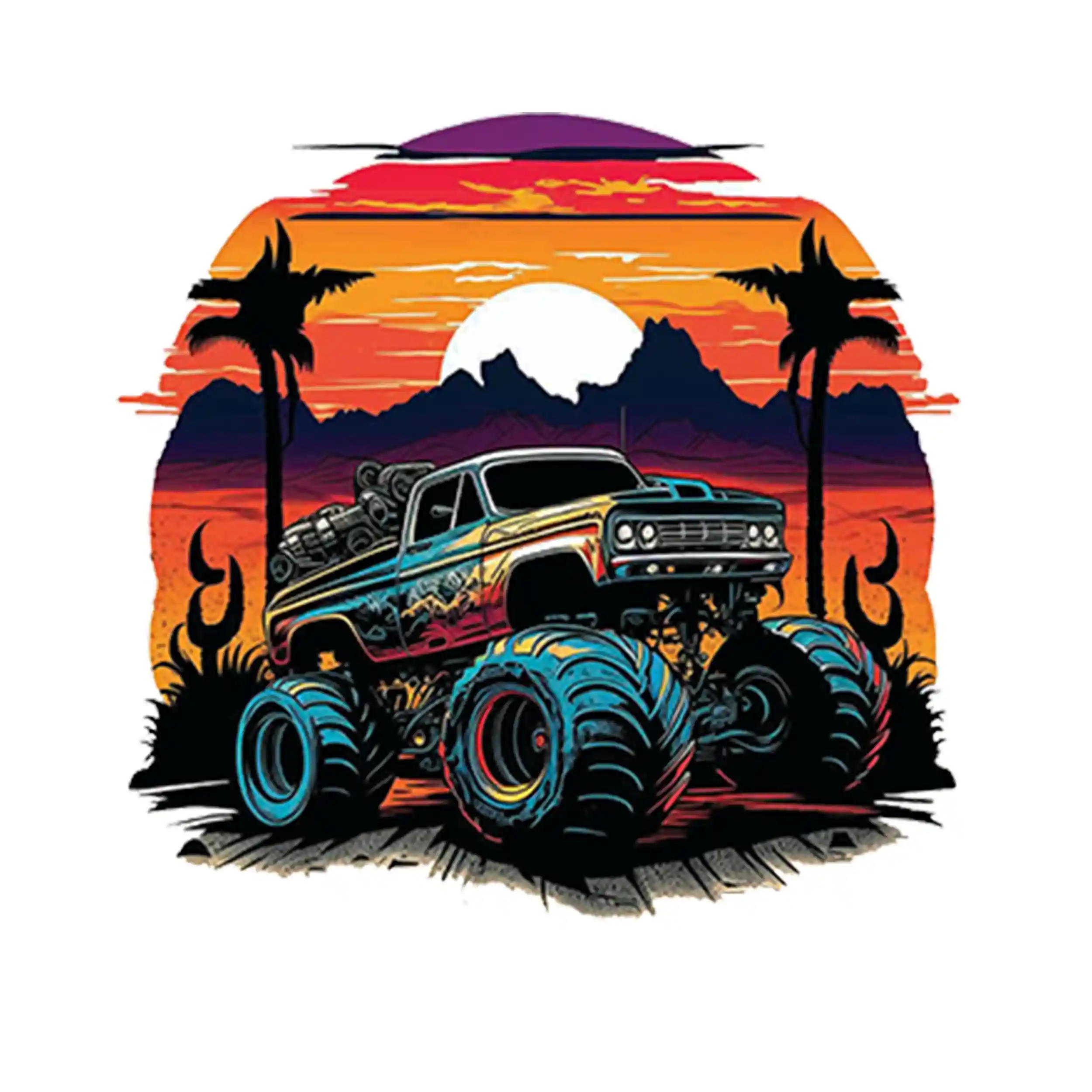 برچسب اتویی ماشین آفرود