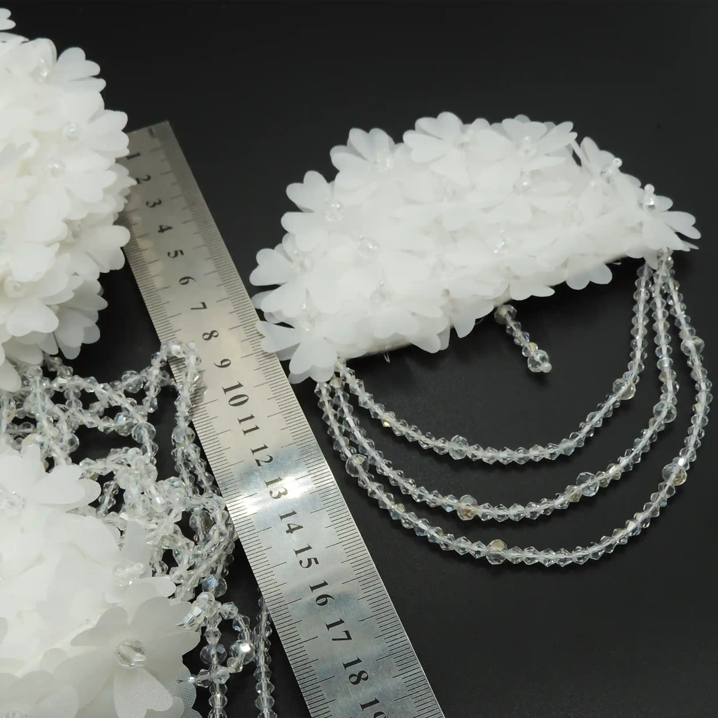 سبز تیره سردوشی لباس مجلسی گل و کریستال خرید و قیمت رنگ2