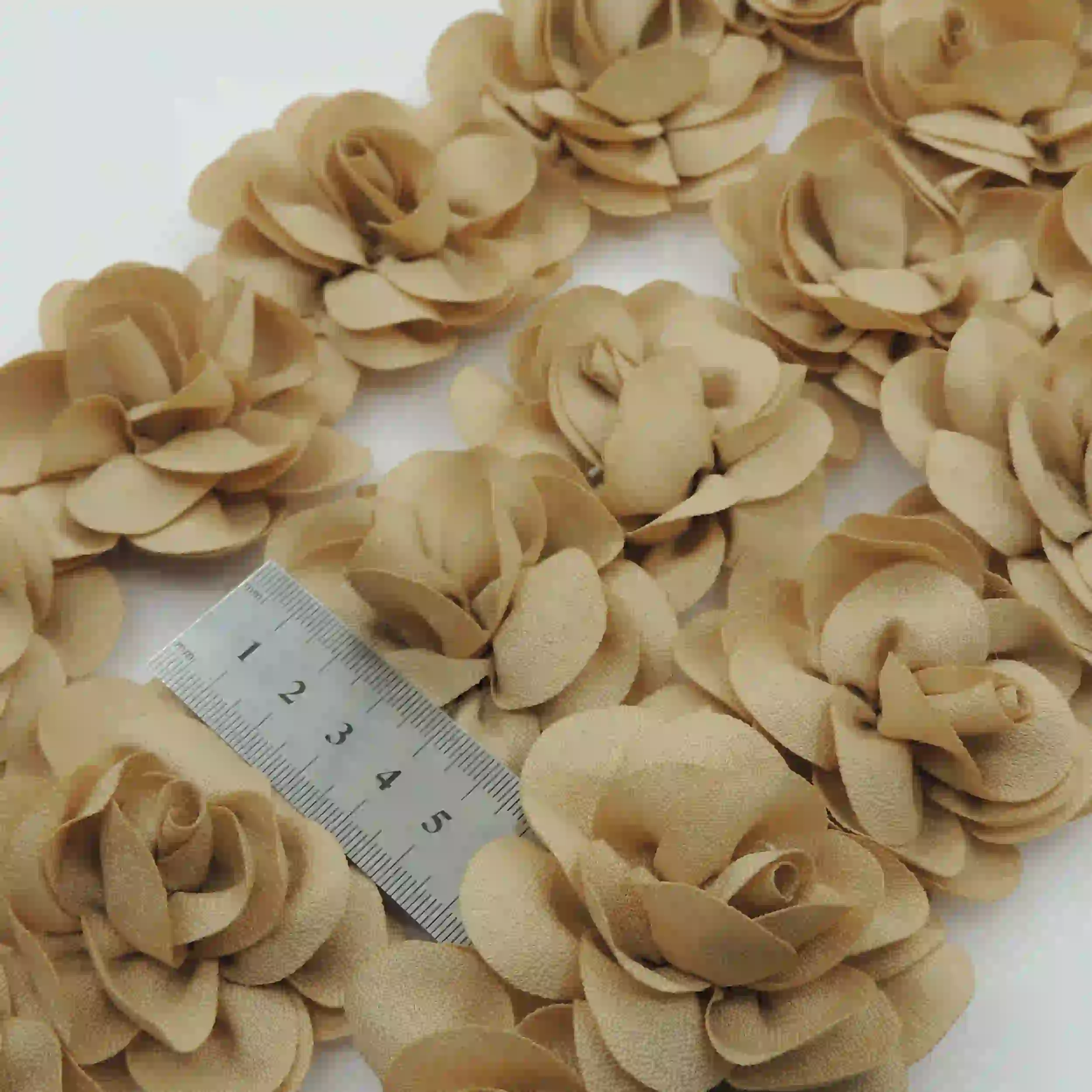 بادمجانی نوار گل متری تزئینی لباس رز خرید و قیمت رنگ2